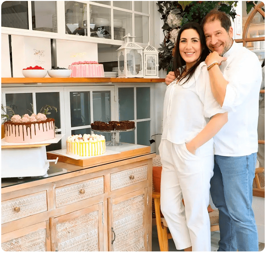 Oliva y Tony en The Singular Cake